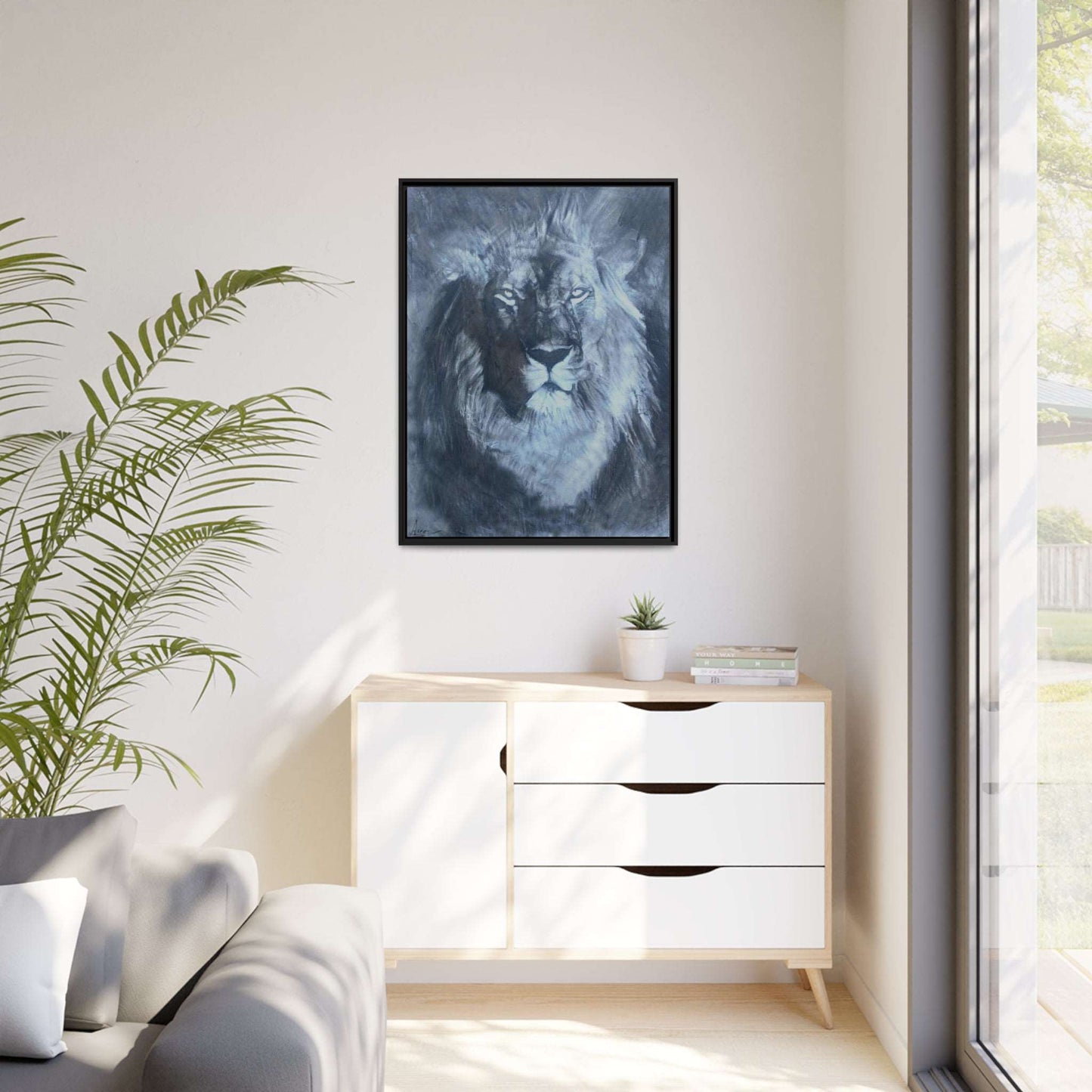 The Lion by The Baroque Knight fine art framed print
